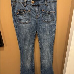 Stylish Blue Boot Cut Jeans for Women